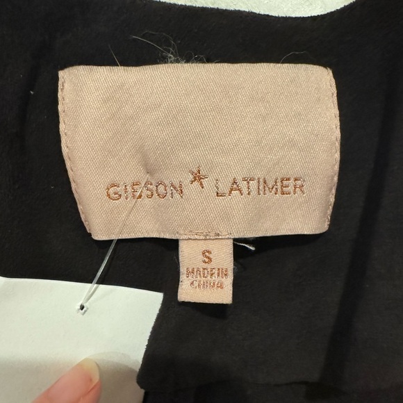 Gibson Latimer dark brown Open Front Long Sleeve Fringe Western festival - Picture 4 of 8